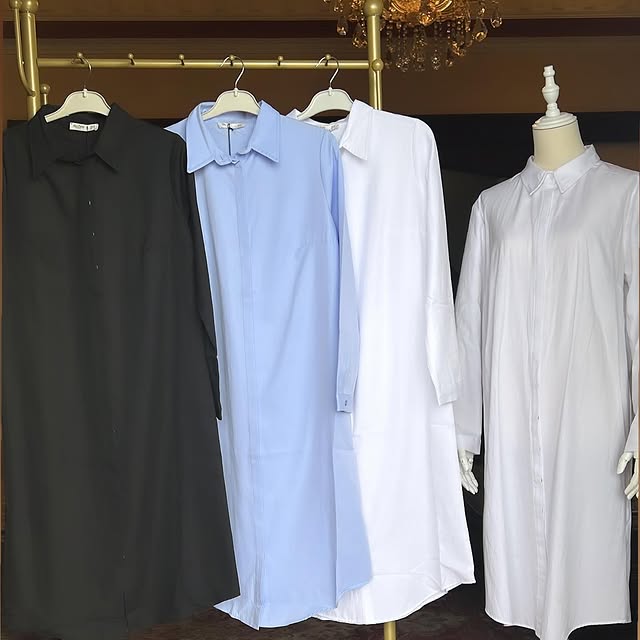 Basic long shirtLength: 105 cmSizes: 36-38-40-42-4...