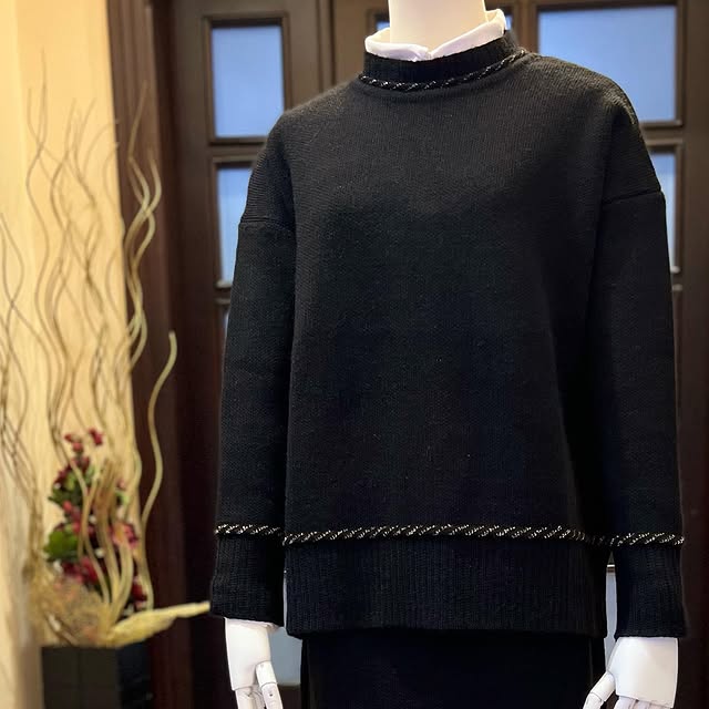 Black wool skirt set ~ one size (fits up to size 4...