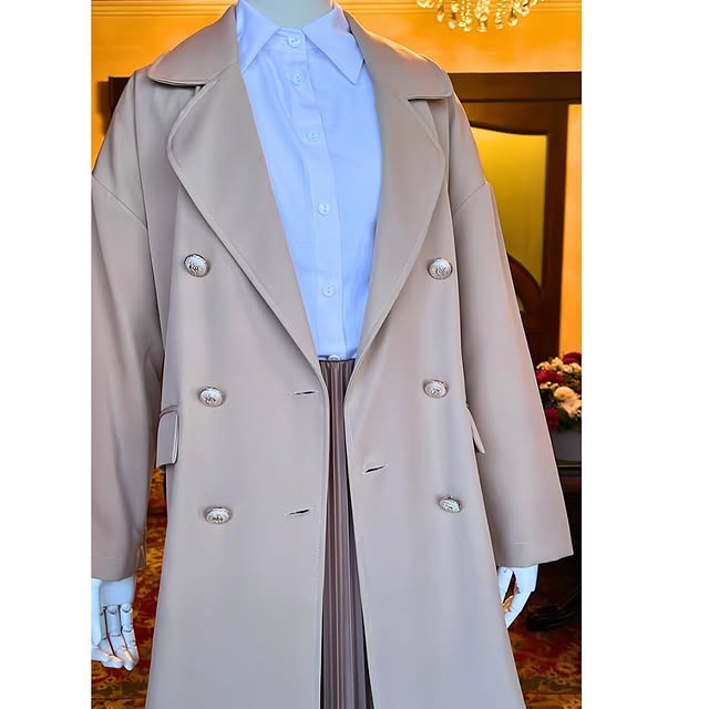 Elegant comfy blazer ~ silky crepe fabricOne size~...