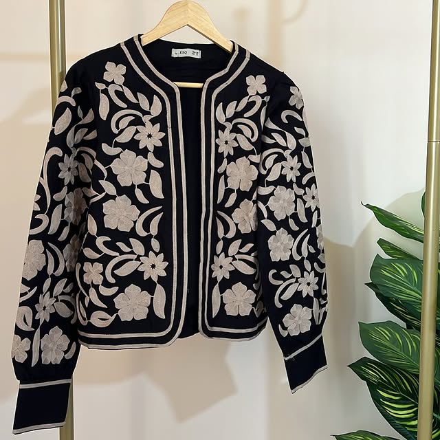 Embroidery jacket available in s,m,l for 39$