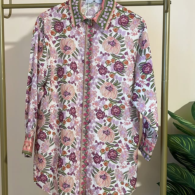 Floral chemise available in sizes 1 &amp; 2Length:...