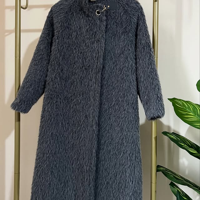 Fur coat available in 3 colors (brown, gray, &amp;...