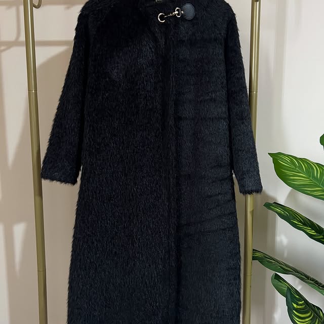 Fur coat available in 3 colors (brown, gray, &amp;...