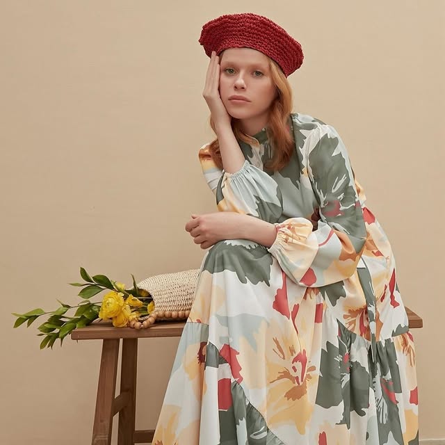 Maxi elegant dress(مع بطانة)Size 1 (36,38,40)Size ...