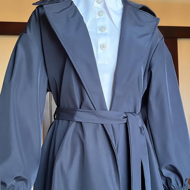 Navy trench coat for the spring weather One size (...
