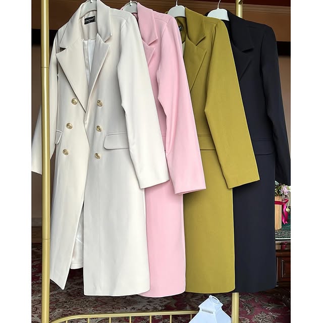 Premium quality long blazer ~ available in 4 color...