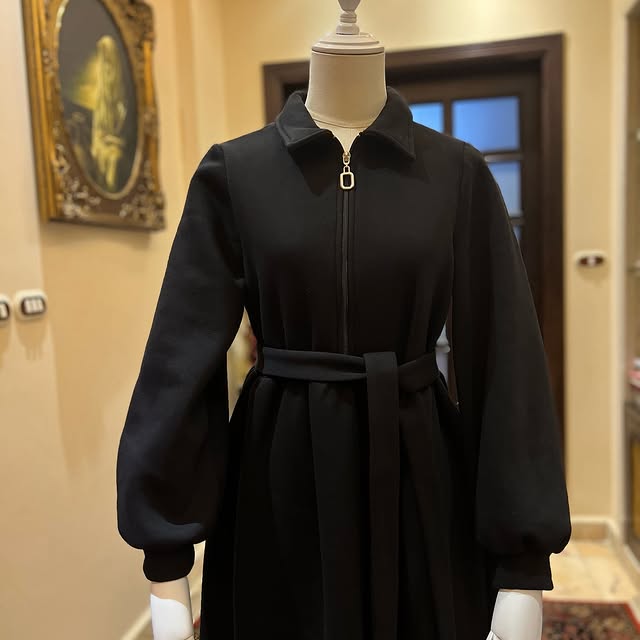 Sporty Fleeced black dress Available in 2 colors: ...