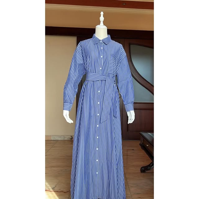 Striped dress Available in 2 colors (light and dar...