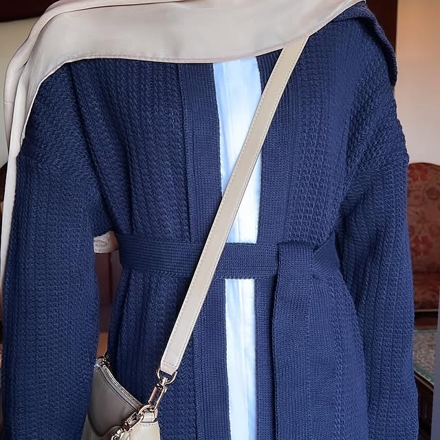 Styling for the long wool cardigan Premium quality...